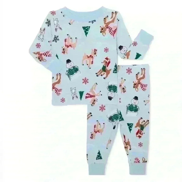 Rudolph 3T Christmas Pajamas 2-Piece Longsleeve - Picture 1 of 3
